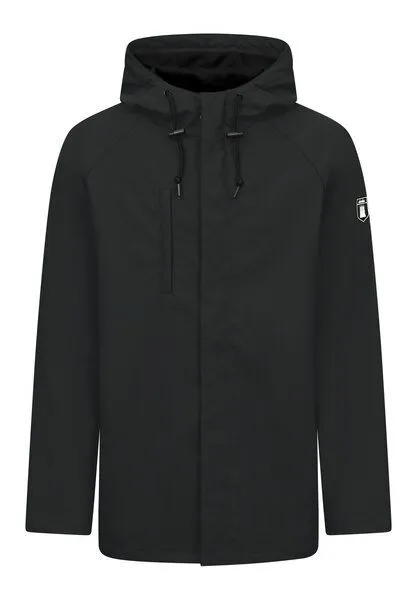 derbe derbe Regenjacke „Passbyplain“, Jet black, – Produktbild 2 von 4