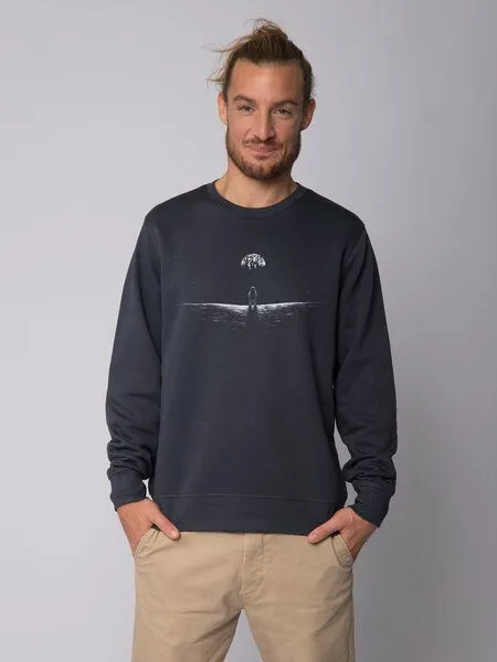 watapparel watapparel Sweatshirt Unisex Lost in space, India ink grey, – Produktbild 2 von 3