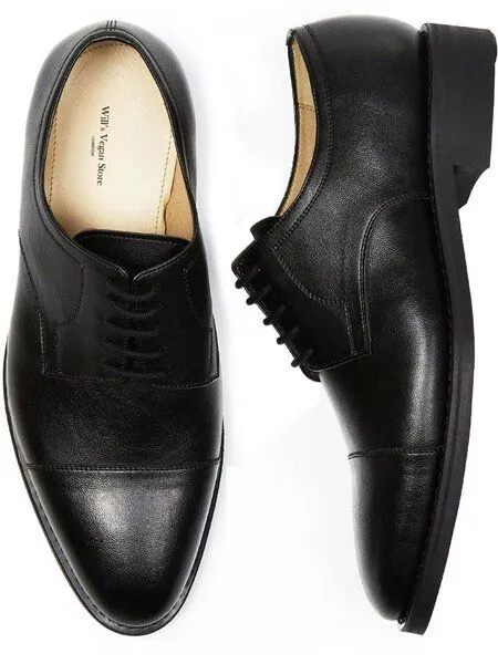 Will's Vegan Shop Will's Vegan Shop Goodyear Welt Derbys Schwarz Herren, Schwarz, – Produktbild 1 von 1