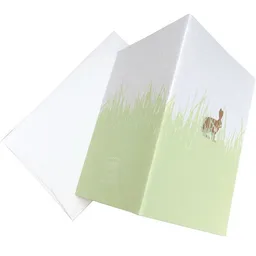 Salon Elfi Salon Elfi Osterklappkarte mit Hasen-Druck und Briefumschlag – Produktbild 1 von 1