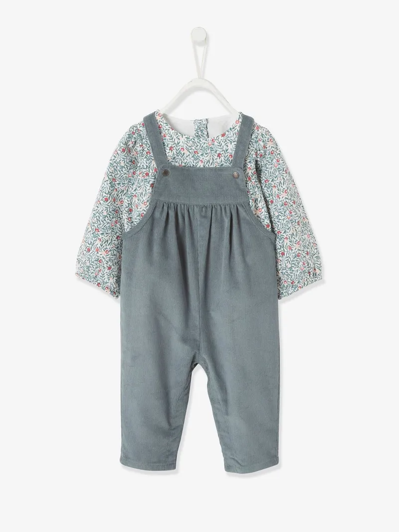Vertbaudet Mädchen Baby-Set, Hellblau, – Produktbild 2 von 4