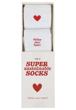 MELA Gerippte Socken mit Stickerei, 2er Pack – Produktbild 1 von 1