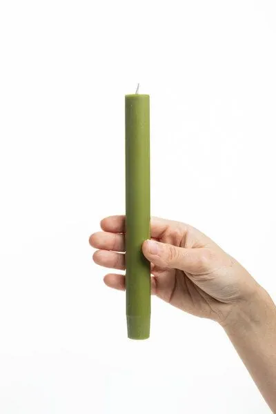 Tranquillo Handgearbeitete Stabkerzen GLUMI grass 4er-Set, 20 cm - grün – Produktbild 3 von 4