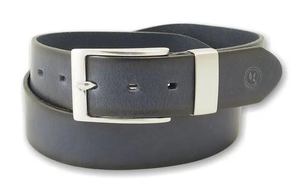 Greenbelts Greenbelts Herren Ledergürtel SILVIO, Navy blue, – Produktbild 2 von 4