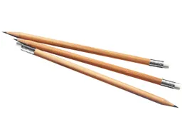 Memo Bleistift rund natur mit Radiertip, FSC-zertifiziert 18,5 cm – Produktbild 1 von 1
