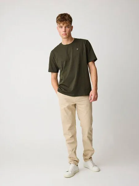 KnowledgeCotton Apparel KnowledgeCotton Apparel Chino-Twill-Hosen CHUCK aus Bio-Baumwolle - ROC/GOTS/Vegan, Natur (light-feather-gray), – Produktbild 1 von 3