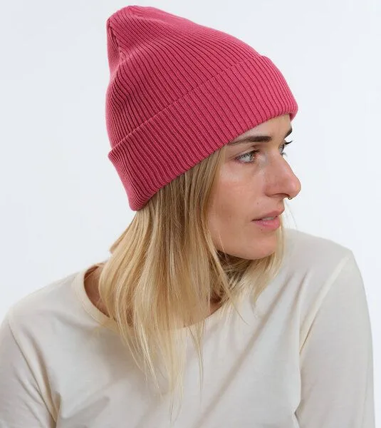 Gary Mash GARY MASH Mütze Roland aus feinem Rippstrick, Beere (rosa), – Produktbild 3 von 4