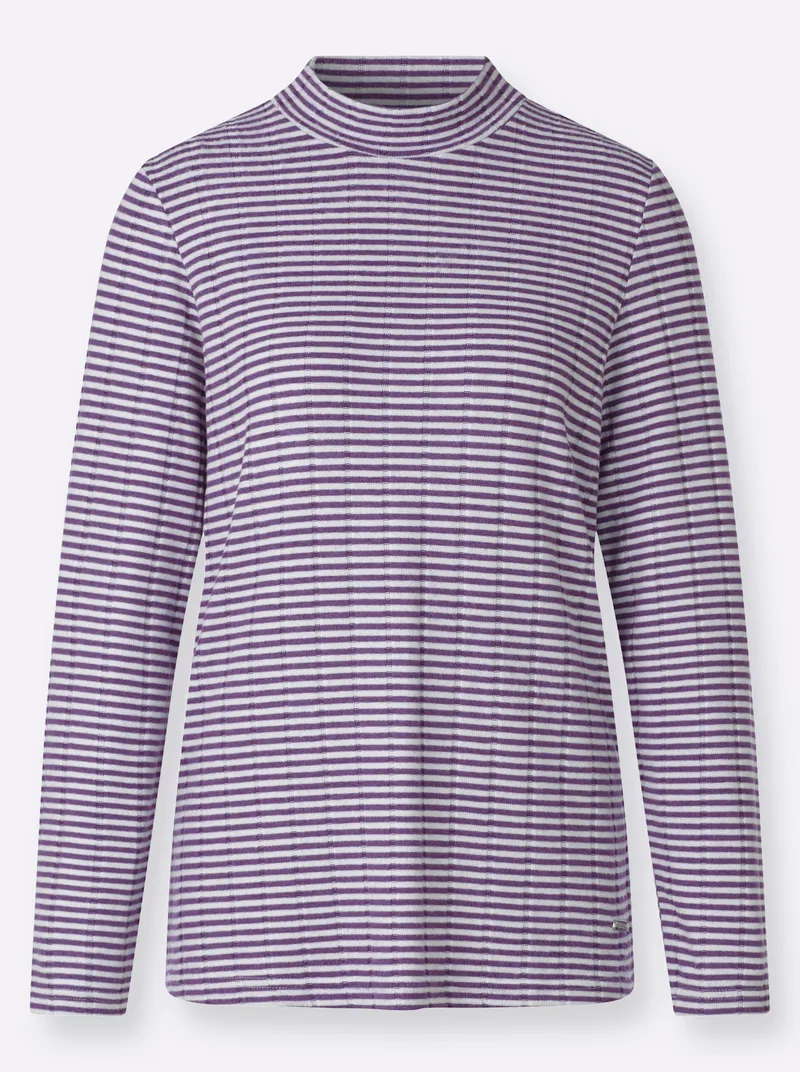 Witt Langarmshirt feige-ecru-geringelt, Feige-ecru-geringelt, – Produktbild 2 von 2