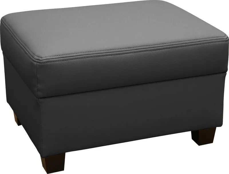 DOMO collection Hocker Norma perfekte Ergänzung, Hocker B/T 70/55cm, Schwarz, – Produktbild 1 von 5