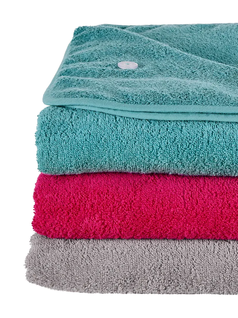wäschepur Bade-Poncho, Pink, – Produktbild 1 von 3