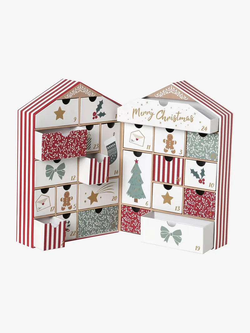 Vertbaudet Kinder Haus-Adventskalender aus Pappe, Zimt, – Produktbild 3 von 3