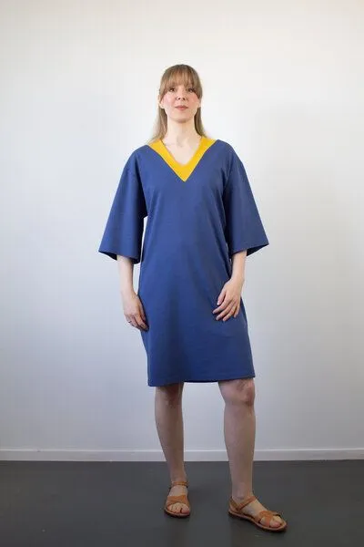 Skrabak Skrabak Kleid Viviana aus Jersey, Blau, – Produktbild 2 von 3