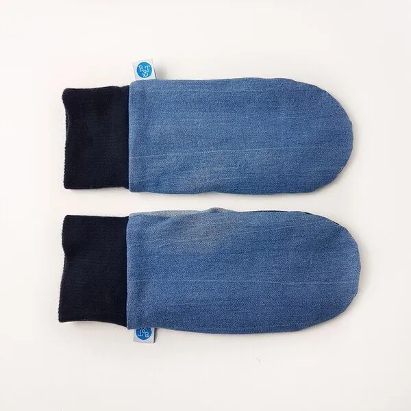 Bridge&Tunnel Bridge&Tunnel Handschuhe Denim blau – Produktbild 4 von 4