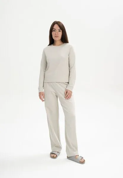 MELA MELA Langarmshirt schwer Style AASTHA aus 100% Bio-Baumwolle, Birke, – Produktbild 4 von 5