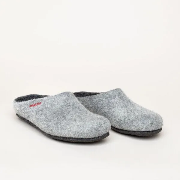 Magicfelt Magicfelt Filz-Hausschuh 709 aus 100% Merino-Wolle für Damen & Herren, Hell-grau, – Produktbild 1 von 4