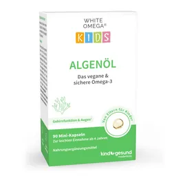 Cellavent Healthcare WHITE OMEGA KIDS ALGENÖL Das vegane & sichere Omega-3 90 St Weichkapseln – Produktbild 1 von 1