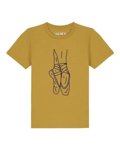 watabout.kids watabout.kids T-Shirt Kinder Ballett Spitze, Ochre, – Produktbild 1 von 2