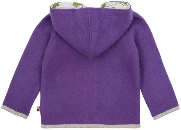 loud + proud loud + proud Baby & Kinder Jacke Wollfleece, GOTS-zertifiziert, Violet(lila), – Produktbild 2 von 2