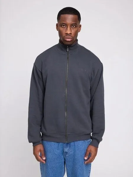 Mazine Mazine Zip Sweatjacke aus Biobaumwolle, Obsidian (grau), – Produktbild 2 von 4