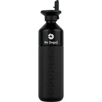 Dopper Dopper Isolierflasche "Insulated" 580 ml schwarz inkl. weißem Aufdruck mit Flip Straw – Produktbild 1 von 1