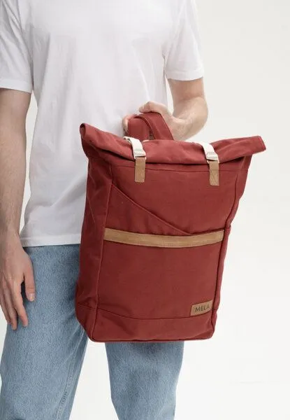 MELA MELA Rucksack ansvar I, Burgunderrot, – Produktbild 2 von 4