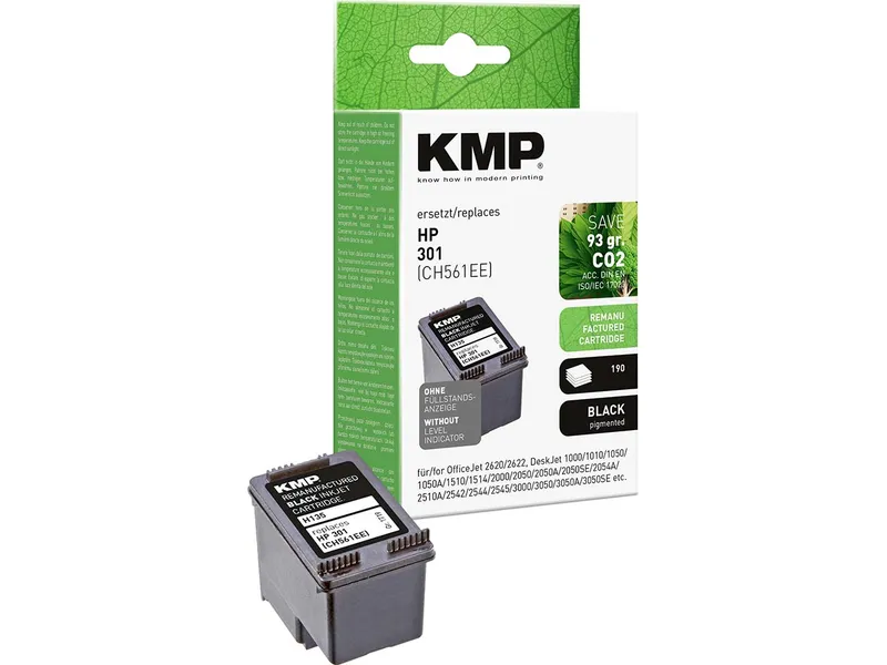KMP KMP Druckkopf ersetzt hp CH561EE, Nr. 301 schwarz – Produktbild 1 von 1