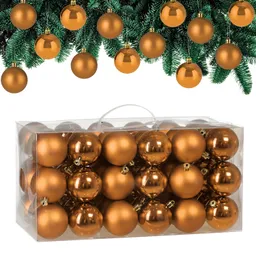 Casaria® Weihnachtskugeln Kupfer 54-tlg in matt & glänzend – Produktbild 1 von 1