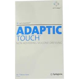 Solventum Germany ADAPTIC Touch 5x7,6 cm nichthaft.Sil.Wundauflage 10 St Wundgaze – Produktbild 1 von 1