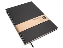 tyyp Notizbuch A4 schwarz - perforiert - 100% Recyclingpapier - BerlinBook by tyyp – Produktbild 1 von 1