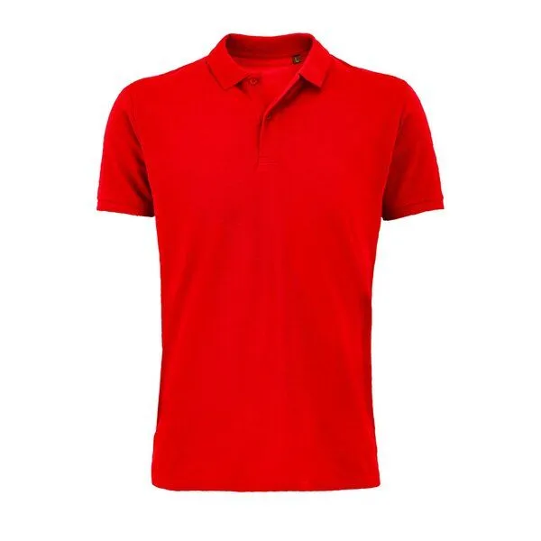Sol's Sol's Herren Poloshirt Planet Polo Shirt Regular Bio - Baumwolle, Red, – Produktbild 1 von 3