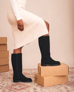 NAE NAE Damen vegan Overknee Stiefel Irem Schwarz – Produktbild 1 von 1