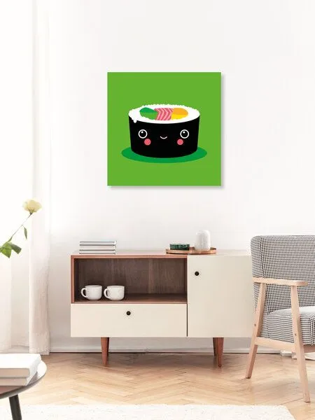 Photocircle Photocircle Poster / Leinwandbild - Sushi Maki – Illustration für’s Kinderzimmer – Produktbild 2 von 4