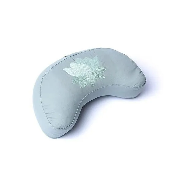 Just Be Just Be Meditationskissen Halbmond Lotus, Salbei-grün, – Produktbild 2 von 4
