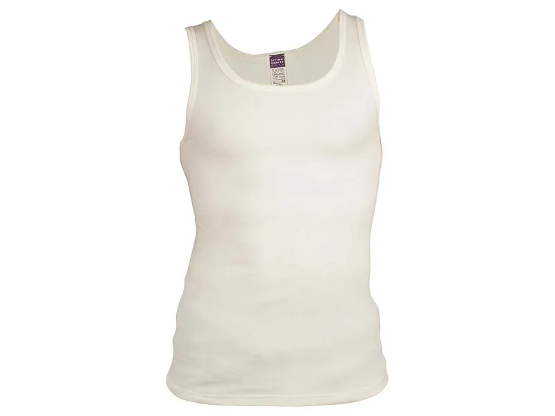Living Crafts Living Crafts Herren Unterhemd (100% Bio-Baumwolle), Beige, – Produktbild 2 von 2