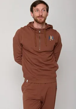 GreenBomb GREENBOMB Lifestyle Running Mirror - Lässiger Half-Zip aus Bio-Baumwolle / hochwertiger Stick / GOTS / Fair & Vegan – Produktbild 1 von 1