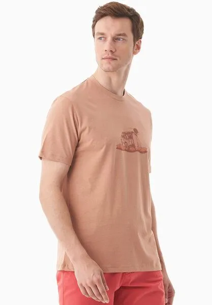 ORGANICATION ORGANICATION T-Shirt aus Bio-Baumwolle, Tan, – Produktbild 3 von 4