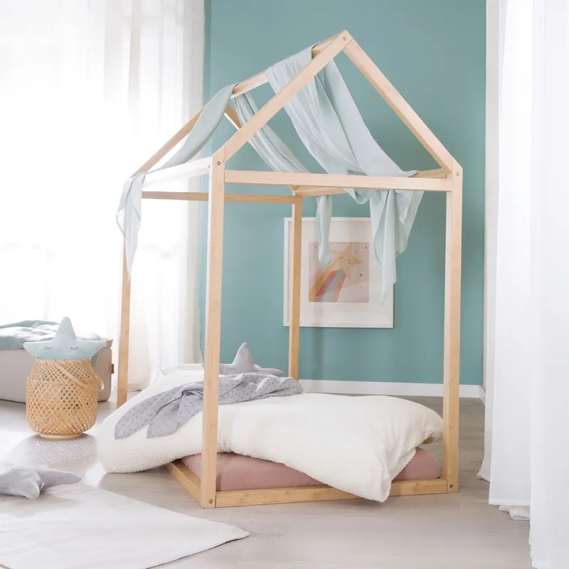 roba Roba Nachhaltige Hauslounge, Hausbett 'Montessori' Bambus – Produktbild 2 von 3