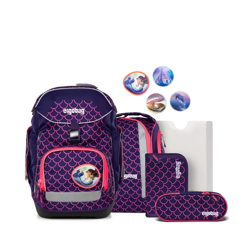 Ergobag Ergobag pack LUMI Editon 6-teiliges Schulrucksack-Set 2025 PerlentauchBär, Lilac, – Produktbild 1 von 1