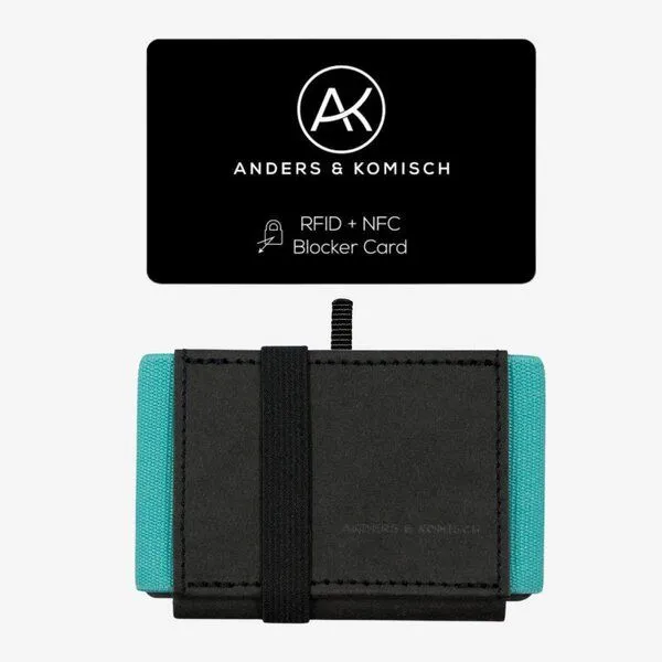 ANDERS & KOMISCH ANDERS & KOMISCH MINI DELUXE Slim Wallet mit RFID Schutz und Münzfach, Black, – Produktbild 1 von 5
