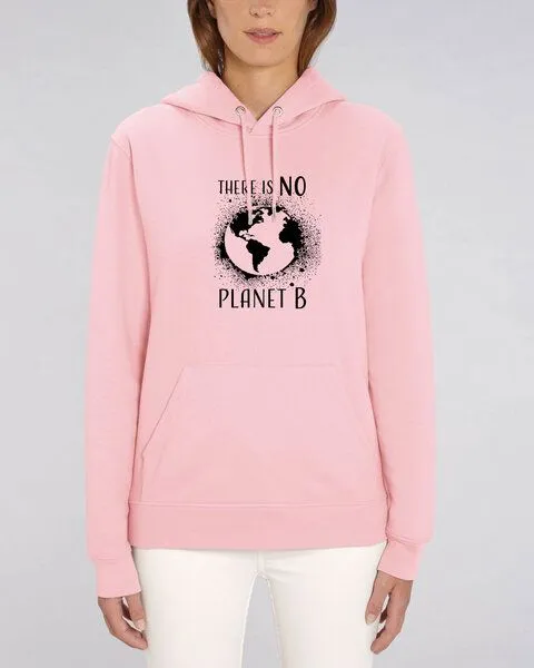 Human Family Human Family Bio Unisex Hoodie - "Charmer - NO Planet B" in verschiedenen Farben, Cotton-pink, – Produktbild 2 von 4