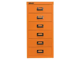 Bisley Bisley Schubladenschrank 6 Schübe, DIN A4 orange – Produktbild 1 von 1