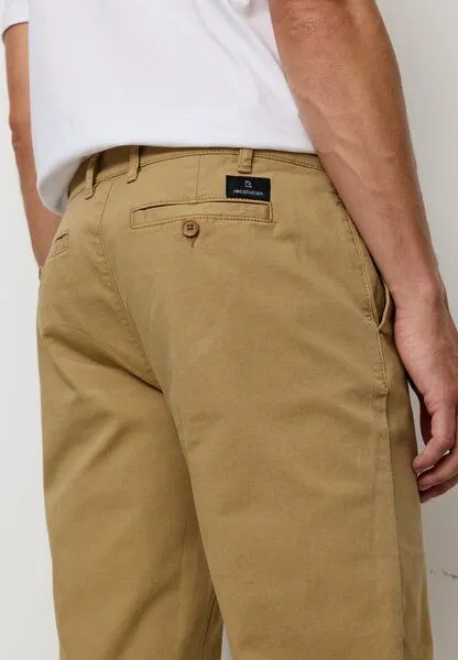 recolution Herren Chino aus Bio-Baumwoll Mix - KELP - recolution, Desert brown (braun), – Produktbild 3 von 4
