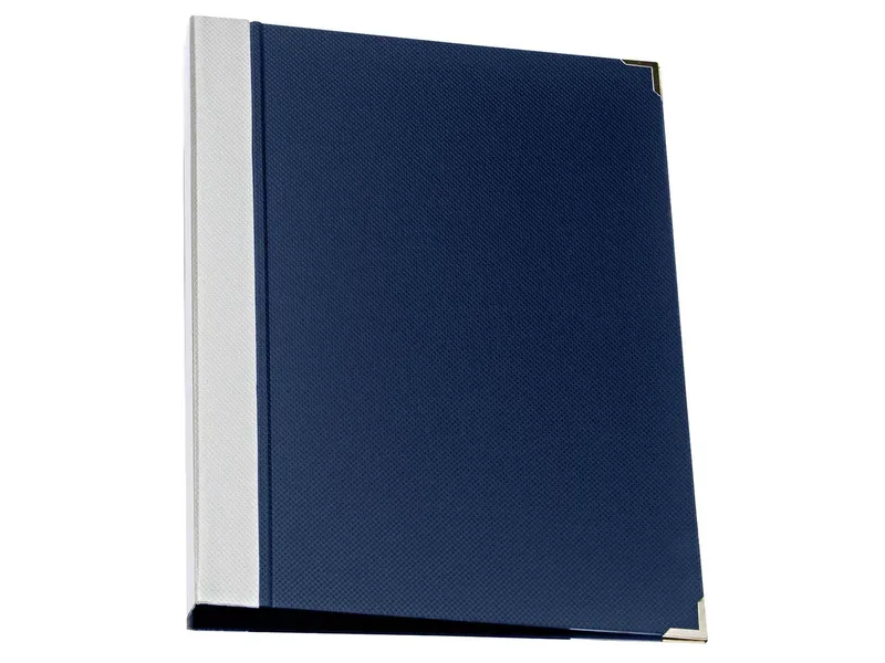 Memo Ringbuch "Opaco" in Duo-Color-Optik, DIN A5, 2-Ringmechanik, blau – Produktbild 1 von 1