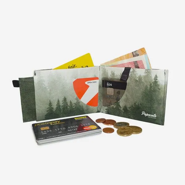 paprcuts paprcuts RFID Portemonnaie Pro, Foggy morning 2.0. (grün), – Produktbild 3 von 3