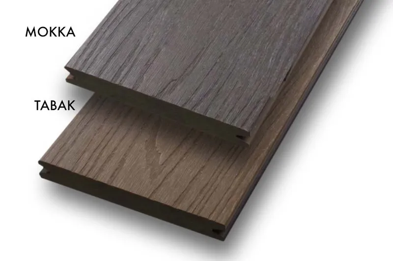 woodstore24 WPC CoEx Bi-Colour Massivdiele 20 x 143 mm in tabak-mokka in der Länge: 3,00 m / Sichtseite mokka – Produktbild 1 von 1