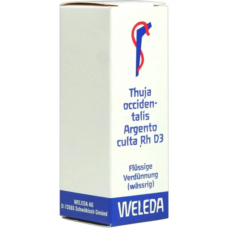 Weleda WELEDA THUJA OCCIDENTALIS ARGENTO culta Rh D 3 Dilution 20 ml Dilution – Produktbild 1 von 1
