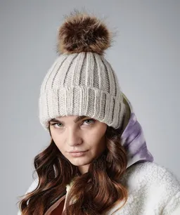 Beechfield Beechfield Bommelmütze Strickmütze / Wintermütze mit Bommel für Erwachsene und Kinder verschiedene Größen für Kinder, Jugendliche und Erwachsene – Produktbild 1 von 1