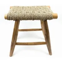 El Puente El Puente Sitzhocker "Natural" | Fair Trade & Handmade aus Indonesien, Natur, – Produktbild 1 von 1
