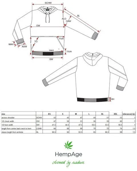 HempAge HempAge Hoodie Hanf/Bio-Baumwolle, Beige (grit), – Produktbild 3 von 4