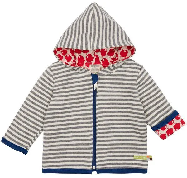 loud + proud loud + proud Babys & Kinder Wendejacke, GOTS-zertifiziert, Grey (grau), – Produktbild 1 von 3